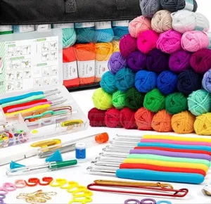 113pcs Crochet Kit With Yarn Set
