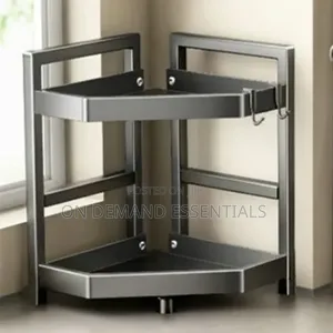 2Tier Countertop Kitchen Corner Storage Rack/Spice Rack