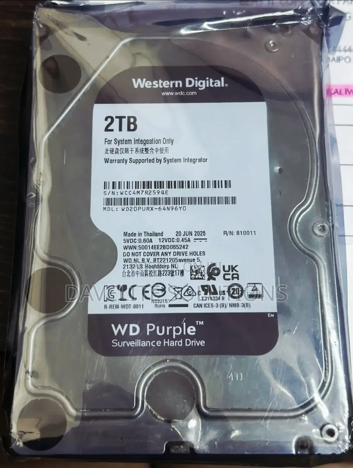 Western Digital WD Purple 2TB Surveillance