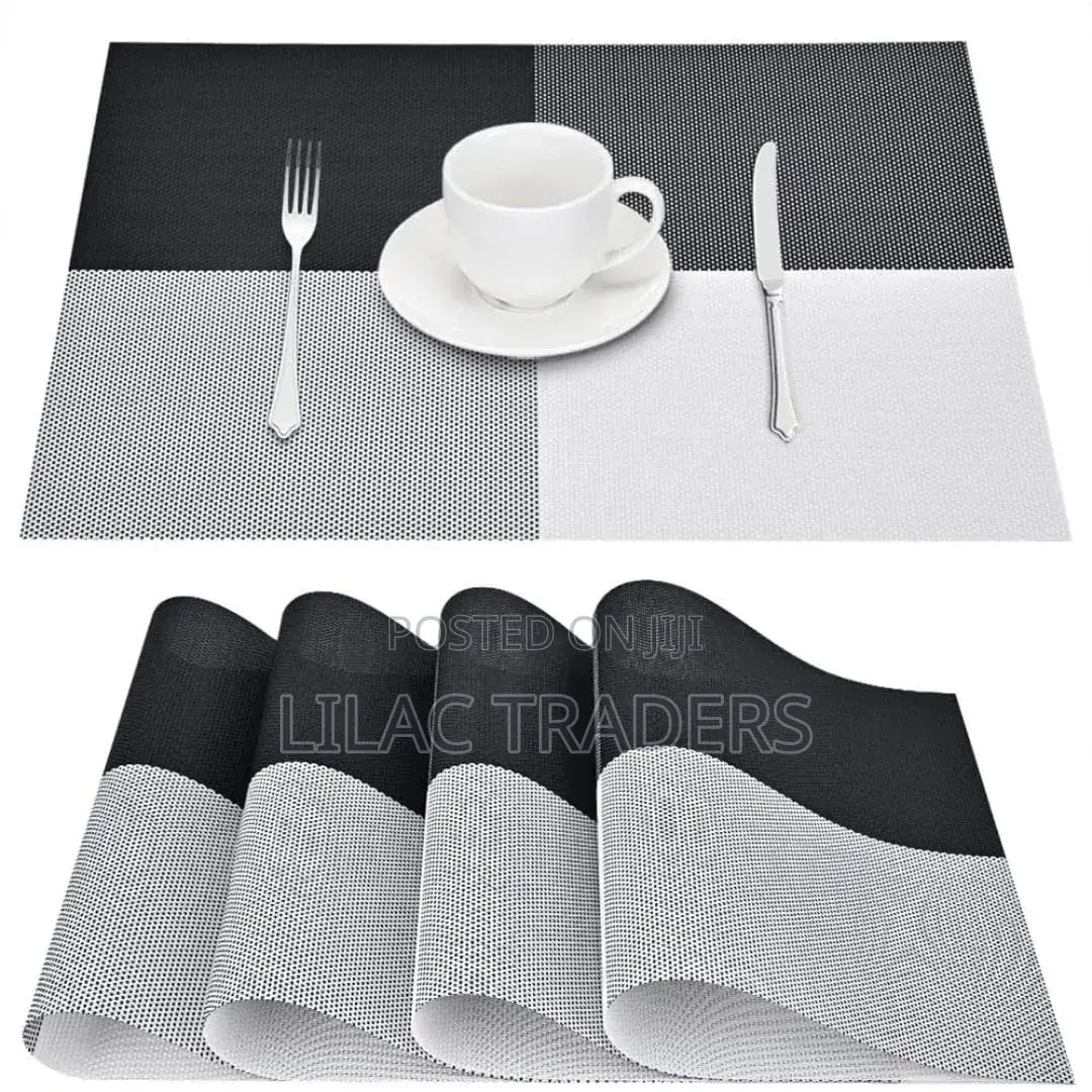 Beautiful PVC Table Mat Set – 6Pcs