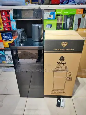 Black Nunix Bottom Load Hot and Cold Water Dispenser With Music System