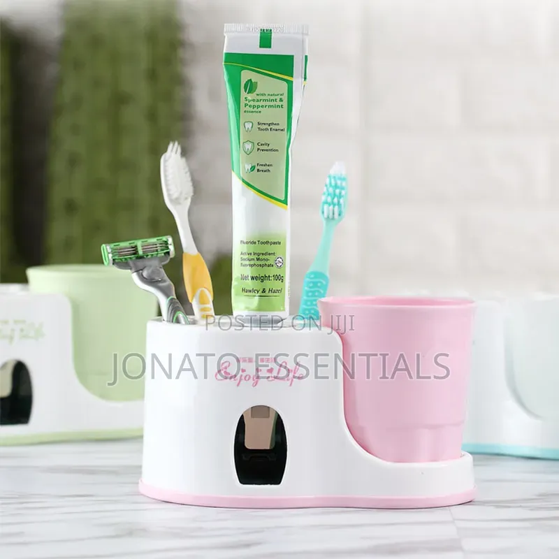 Automatic Toothpaste Dispenser Toothbrush Holder