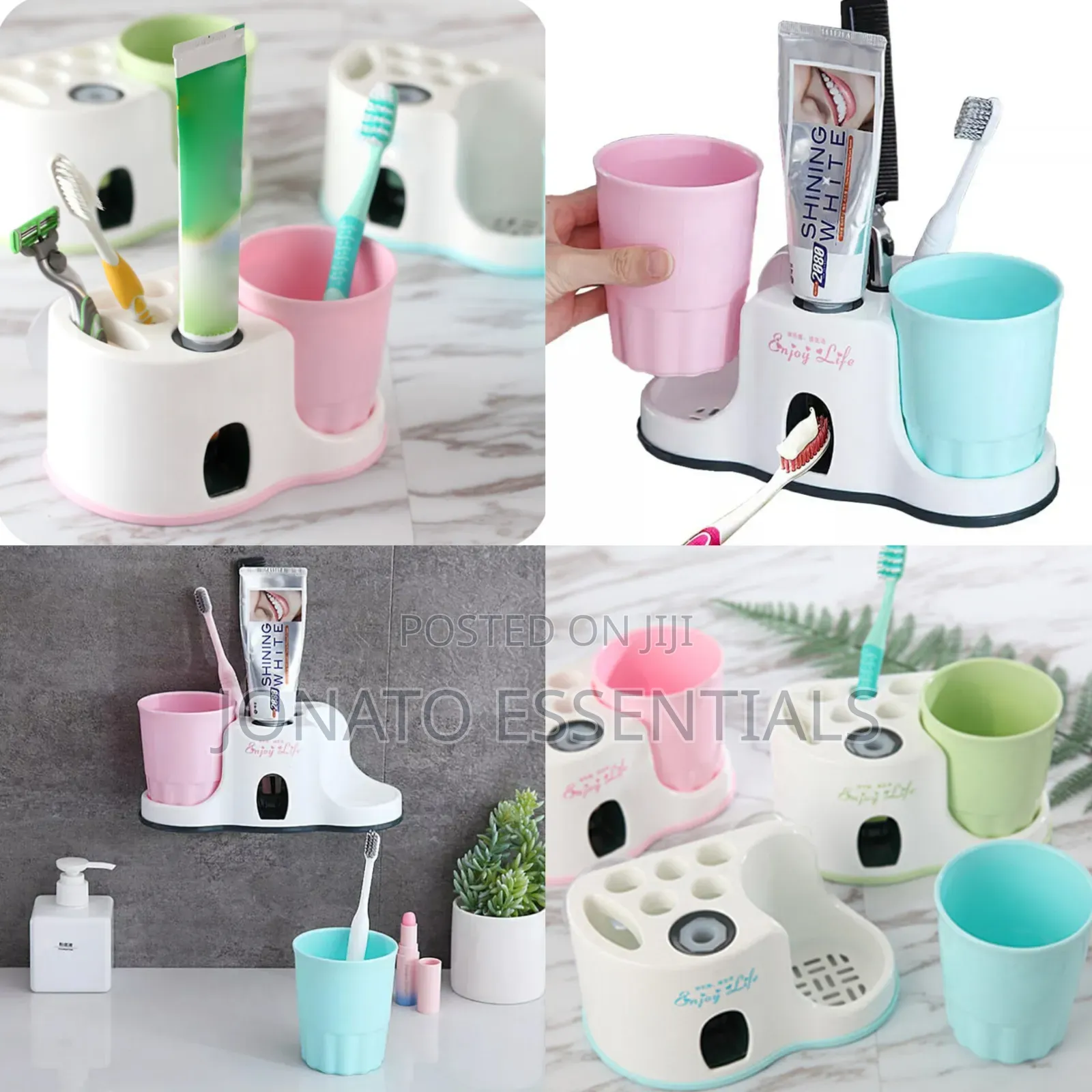Automatic Toothpaste Dispenser Toothbrush Holder