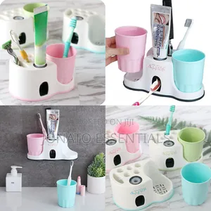 Automatic Toothpaste Dispenser Toothbrush Holder