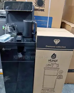 Black Nunix Bottom Load Hot and Cold Water Dispenser With Music System
