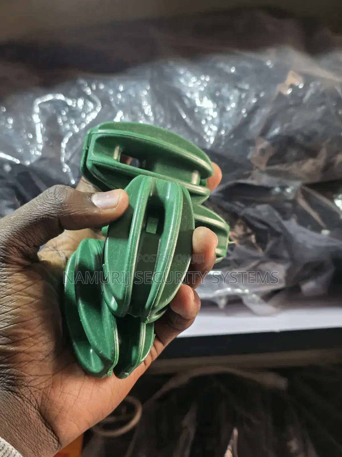 Green Electric Fence Strainer Insulators