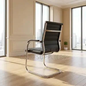 Ergonomic Leather Guest Chair.