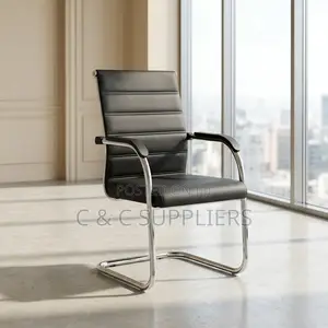 Ergonomic Leather Guest Chair.