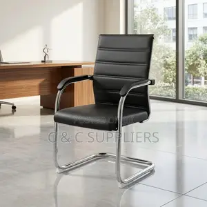 Ergonomic Leather Guest Chair.