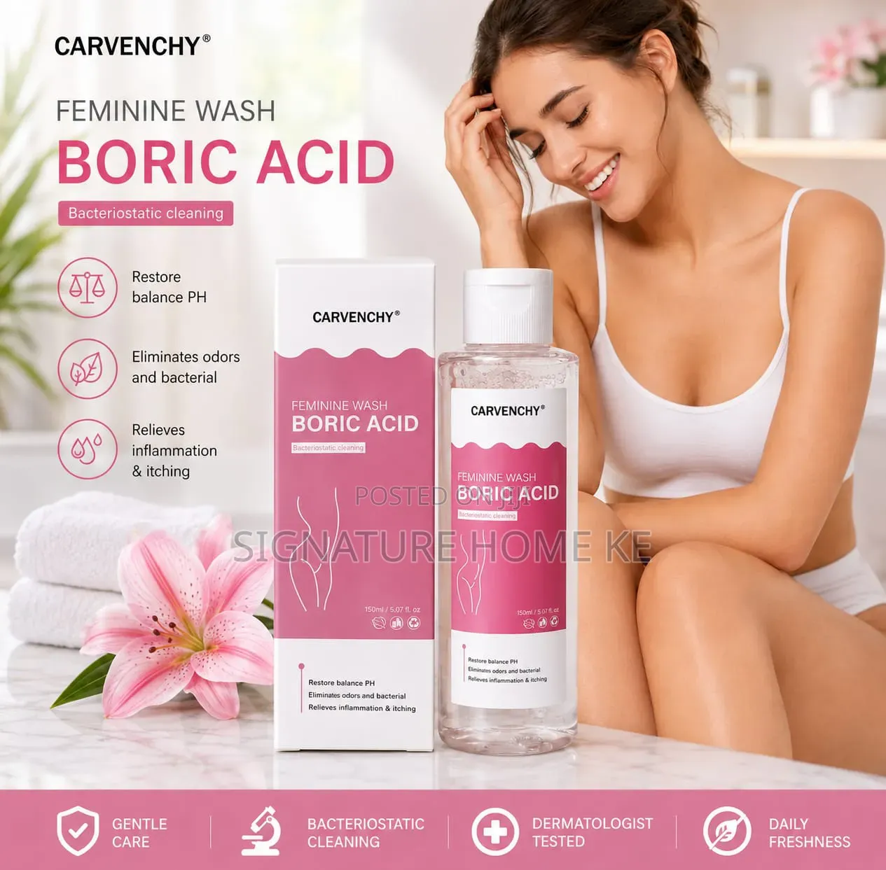 150ml Carvenchy Boric Acid Feminine Wash