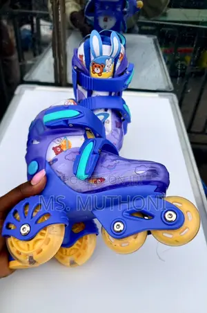 Kids Children's Blue Quad/Training Roller Skates