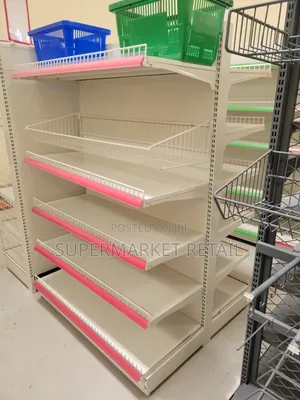 Premium Double-Sided Supermarket Gondola Shelves – New Stock