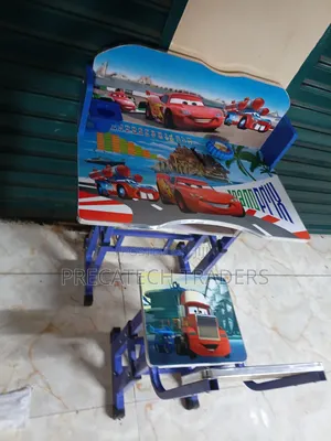 Children’s Adjustable Study Table – Cars Design