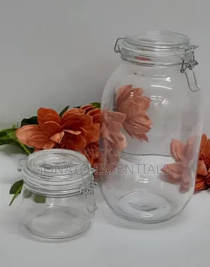 Airtight Glass Storage Jars 500ml and 3000ml Pantry Organizers