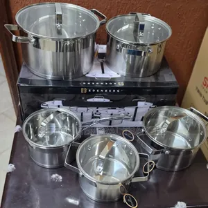 Edenberg 10pcs Heavy Duty Stainless Steel Cookware Set
