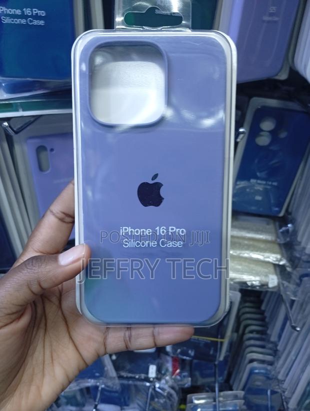 iPhone 16 Pro Silicone Case Packaged in a Transparent Retail Box - main view