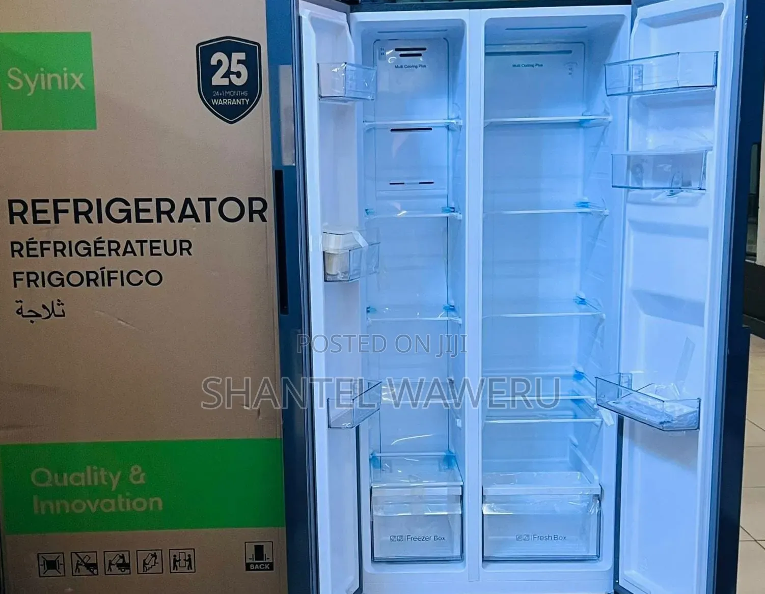 Synix 460 Litres Side by Side Refrigerator