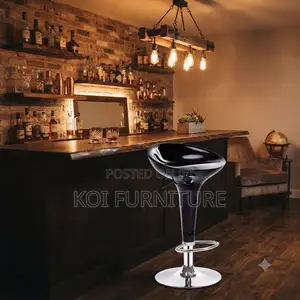 Barstool; Ergonomic Shaped Round Recliner Barstools