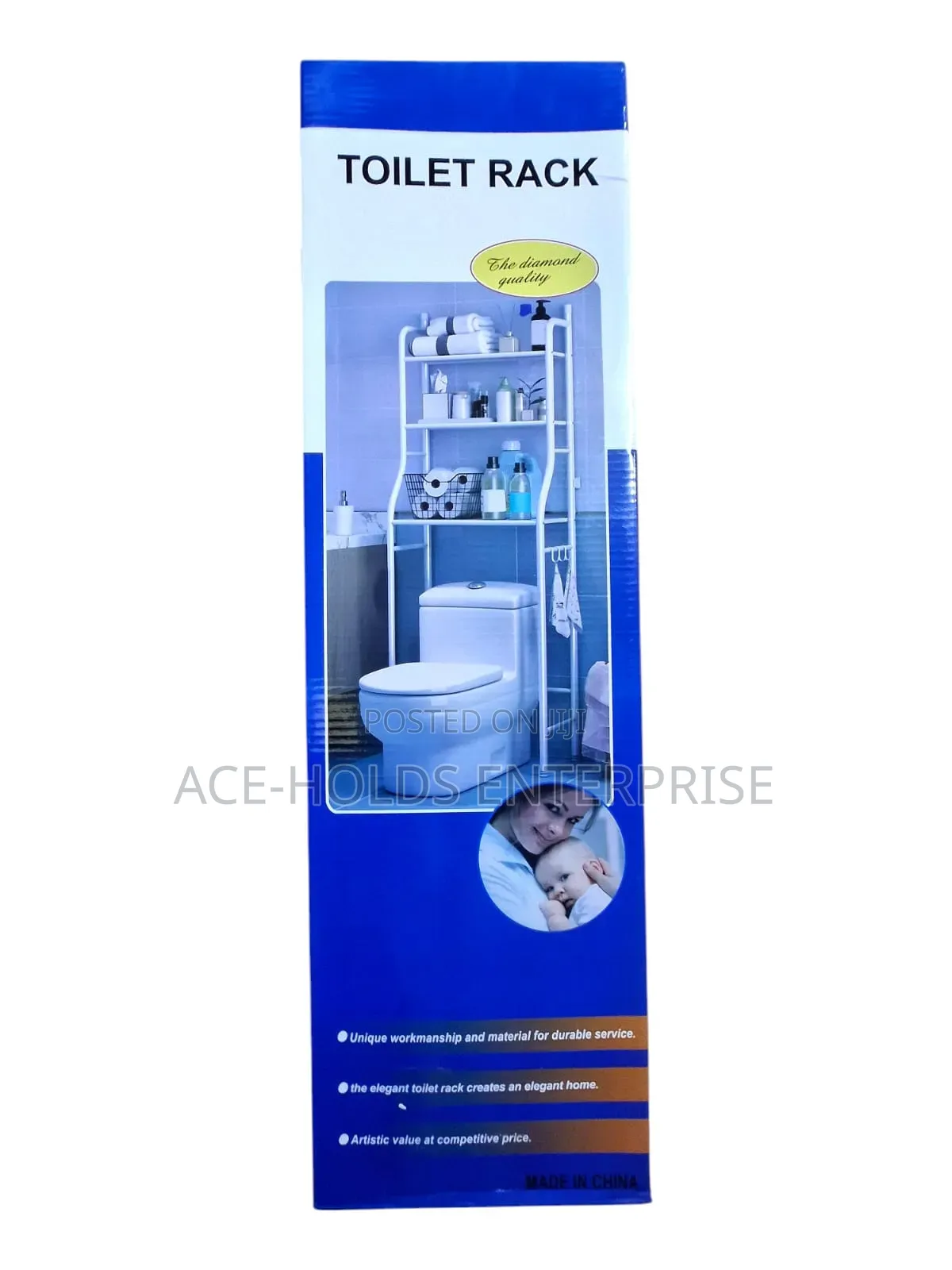 Toilet/ Washing Machine Organizers Rack - 3 Section