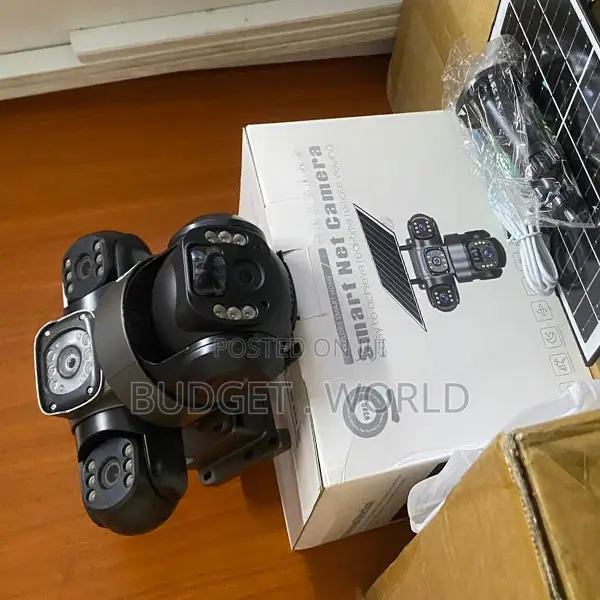 4G Solar Security Camera With 3 Lenses 360° Panoramic View