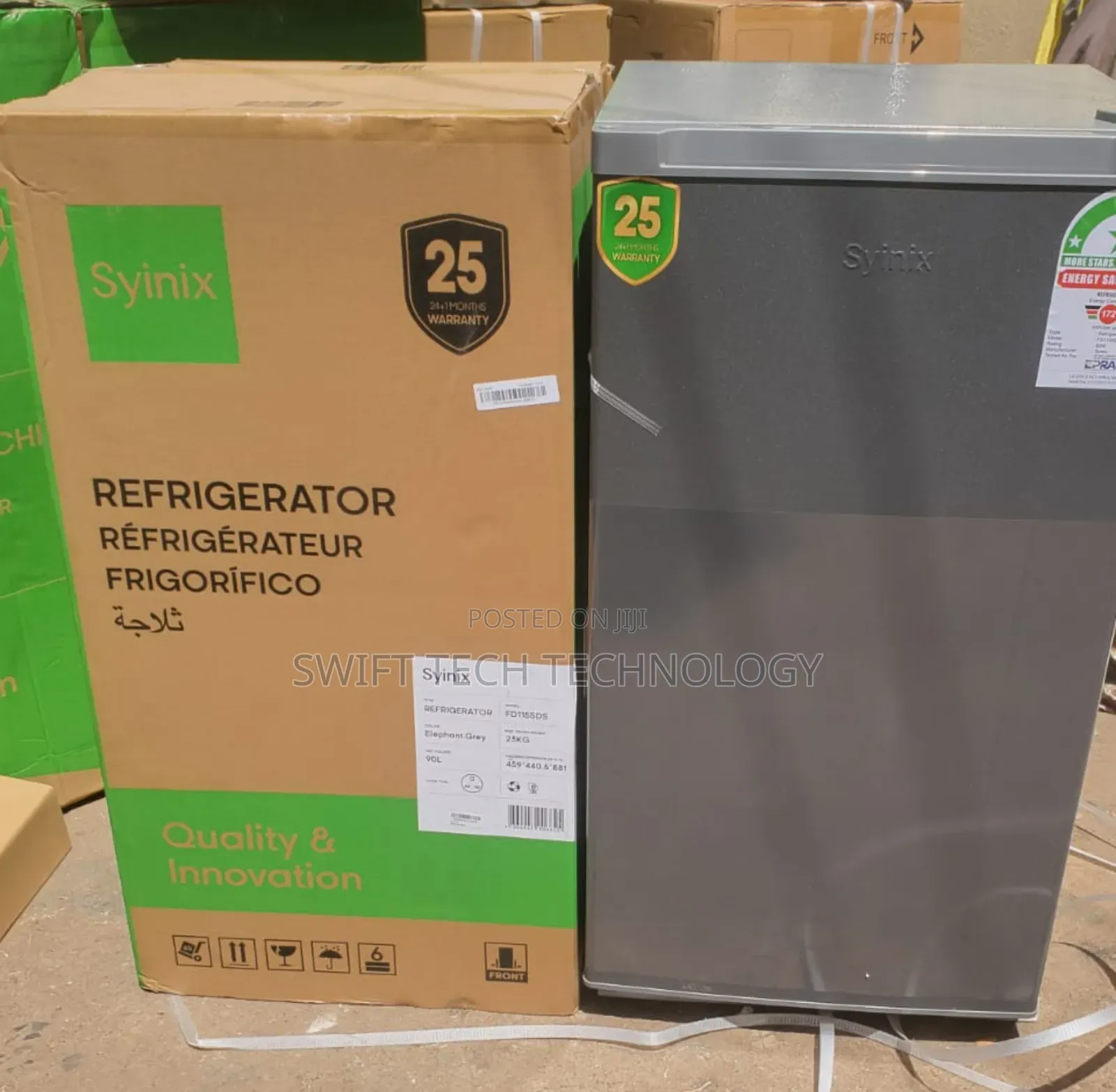 Syinix 90 Litres Single Door Refrigerator