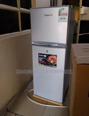 Colour Silver Volsmart 138L Fridge. Top Freezer