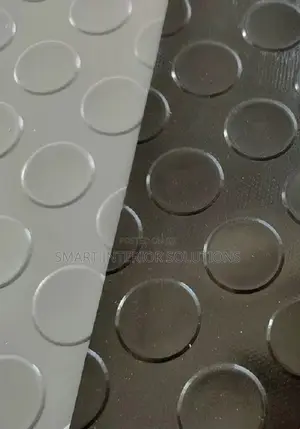 Dark Grey Anti Slip Rubber Coin Carpet