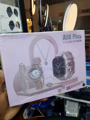 A58 Plus Smartwatch for Women With Luxury Jewelry Gift Set