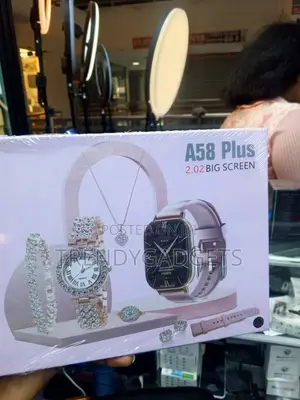 A58 Plus 2.02" Smartwatch With Necklace Bracelet Earrings