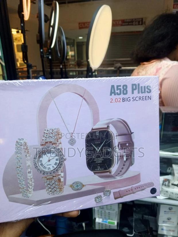 A58 Plus 2.02" Smartwatch With Necklace Bracelet Earrings