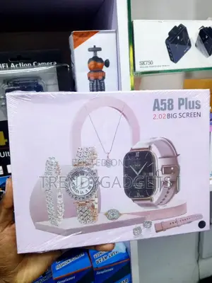A58 Plus 2.02" Smartwatch With Necklace Bracelet Earrings