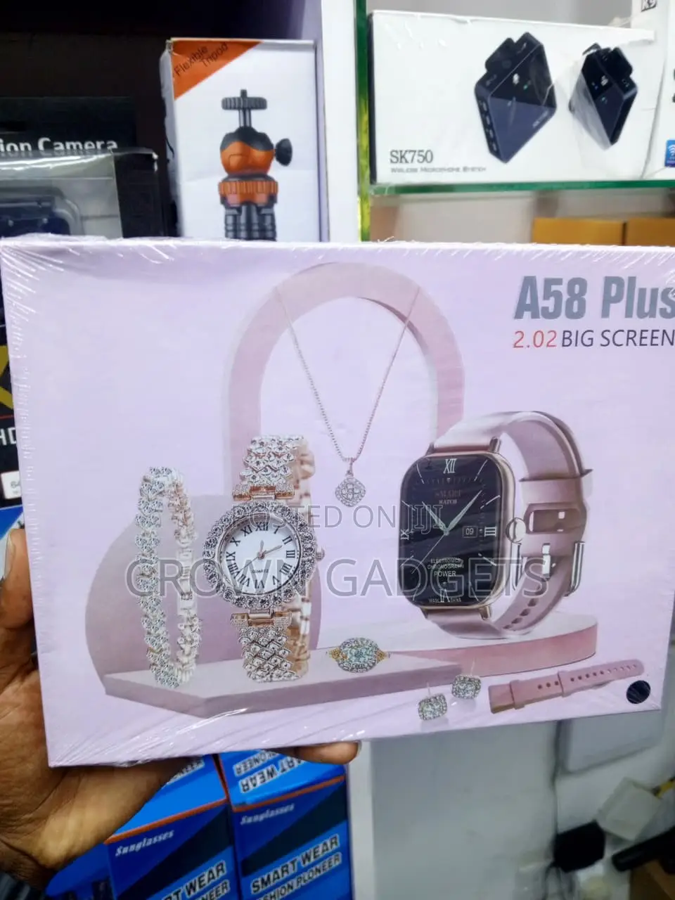 A58 Plus Ladies Smartwatch With Bluetooth Calling Jewelry