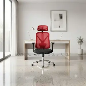 Office Chairs; Ergonomic Red Backrest Fabric Office Chairs