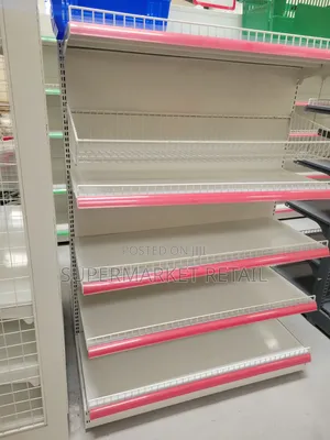 Heavy-Duty Steel Supermarket Shelves