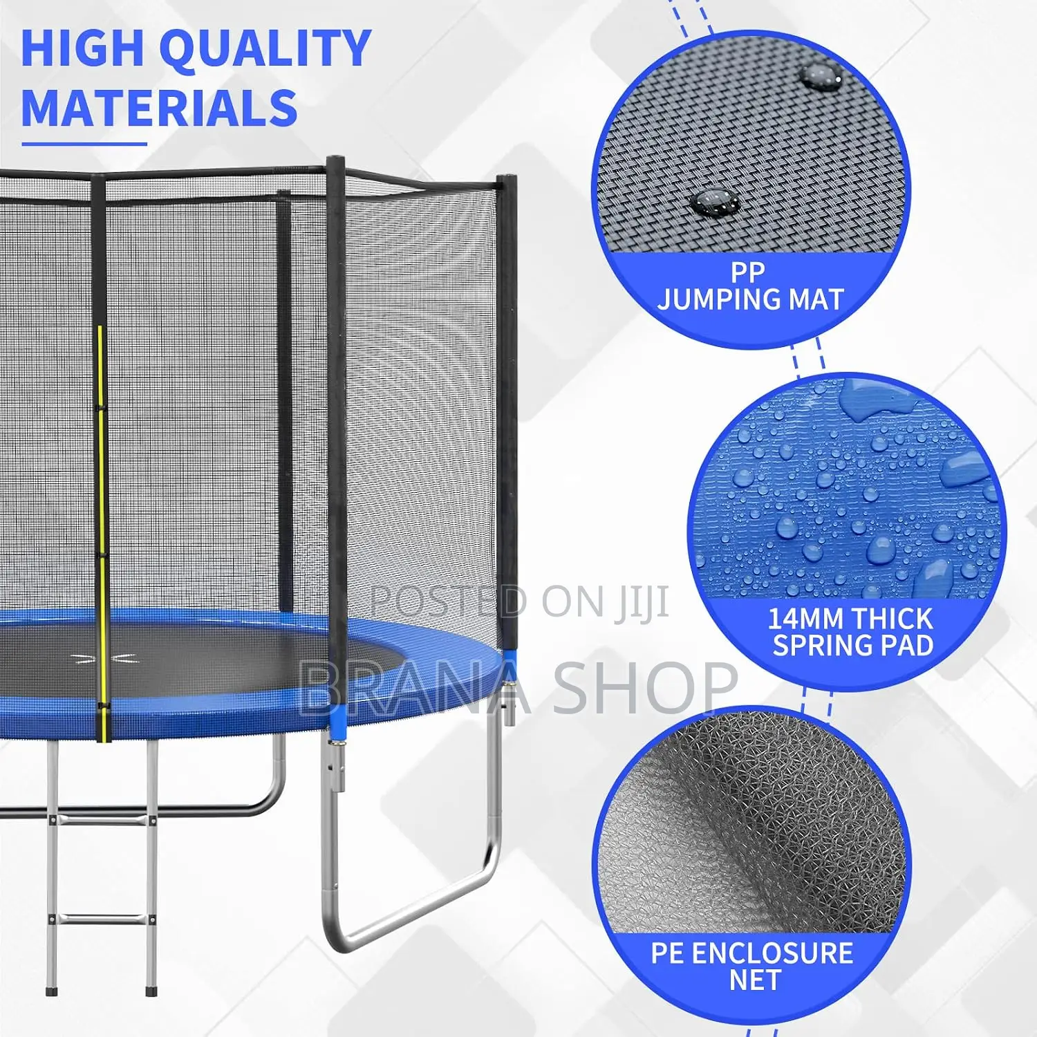 6FT Kids Trampoline With Safety Net – Strong Durable | Nairobi