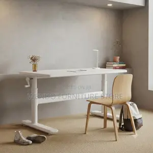 Office Desk; Manual Height Standing Home Office Desk