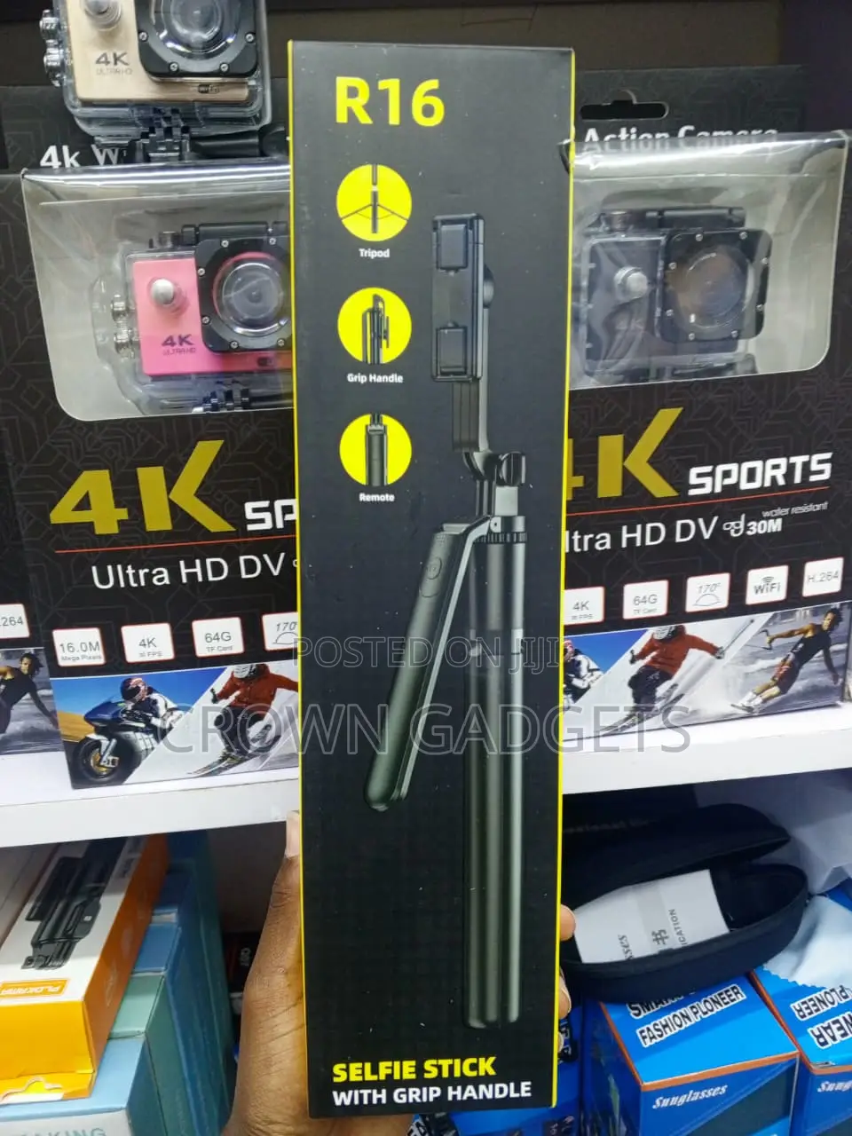 R16 Extendable Tripod Selfie Stick 170cm for Vlogging Photos