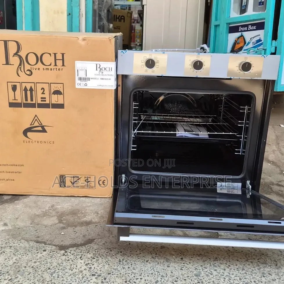 Roch Built-in Oven 60cm - Silver (Turbo-Fan) With Grill Resistance