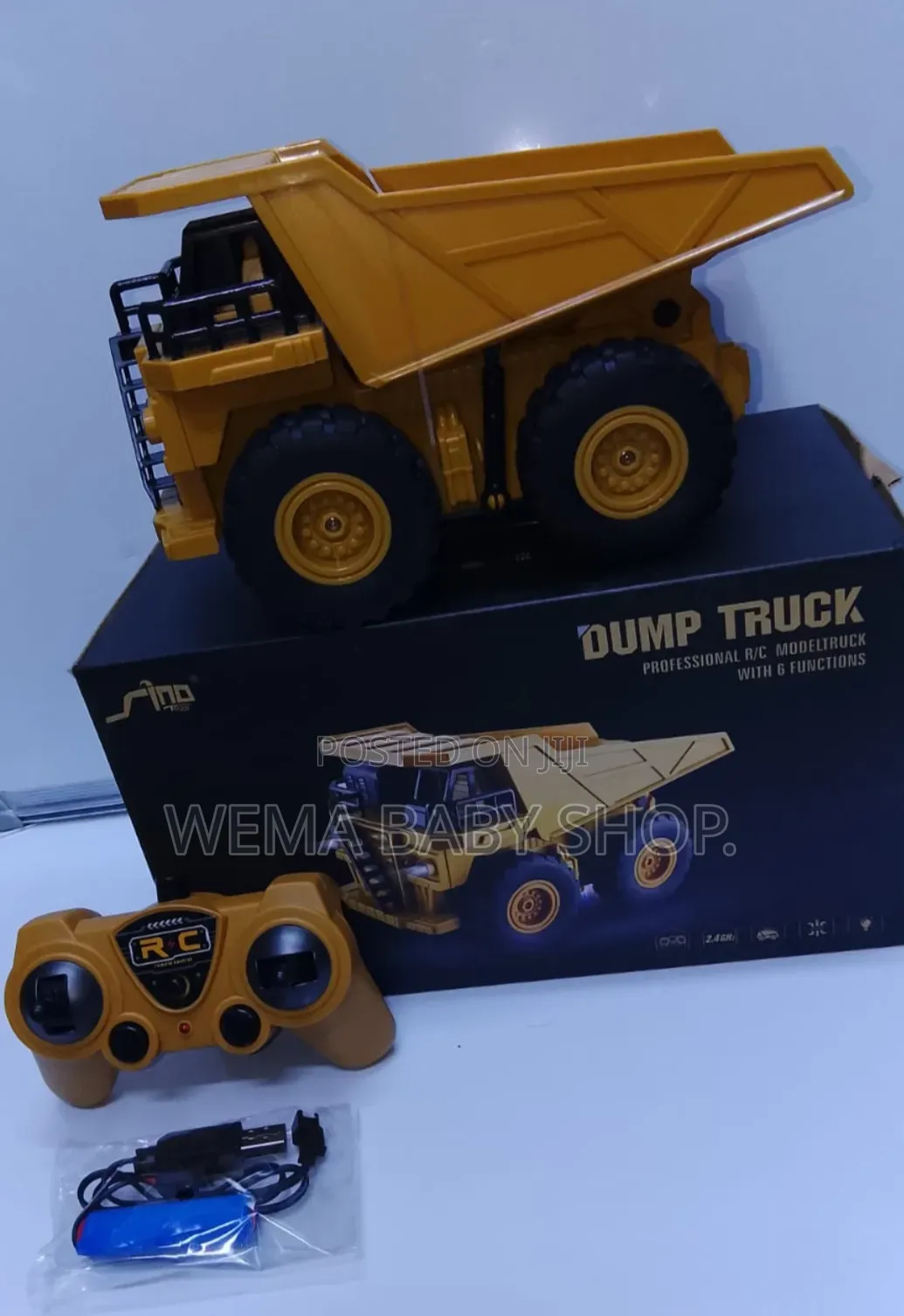Remote-Controlled 2.4ghz Rechargeable Dumping Truck With Light Sound