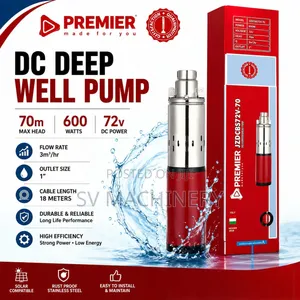 Heavy Duty Dc Deep Well Pump 600w 70M 72v