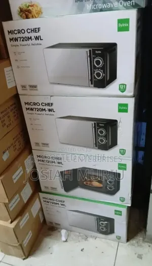 With Adjustable Knobs. Syinix Manual Microwave. 20Litres