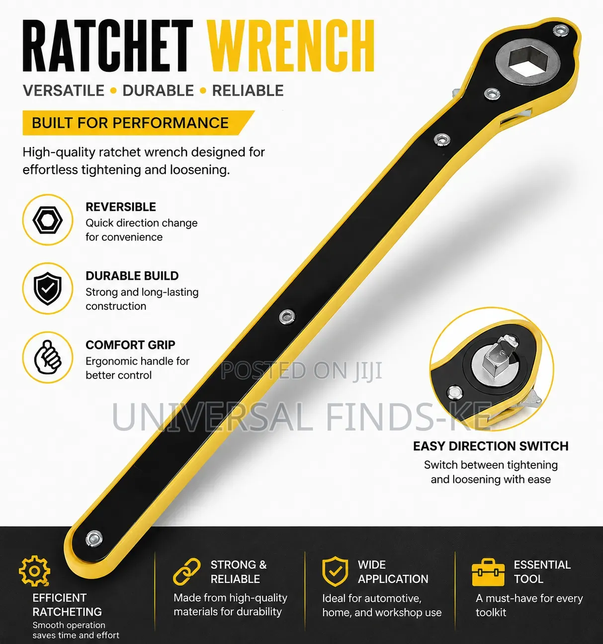 Ratchet Wrench for Scissor Jack
