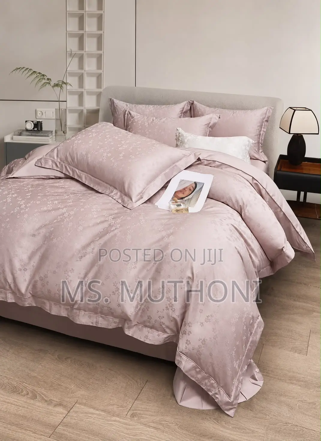100% Cotton King Size Premium Jacquard Duvet COVER Set —