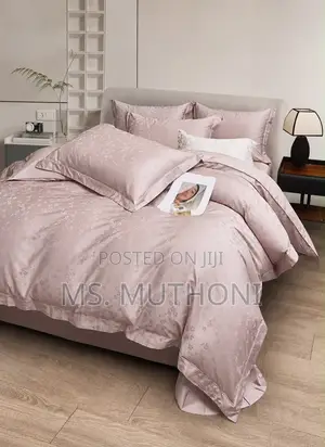 100% Cotton King Size Premium Jacquard Duvet COVER Set —