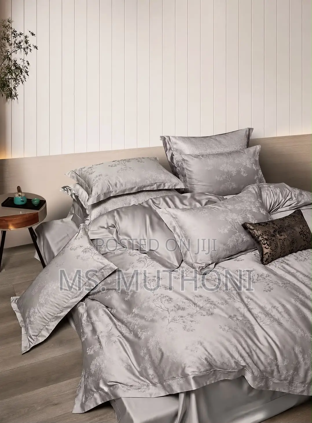 100% Cotton King Size Premium Jacquard Duvet COVER Set —