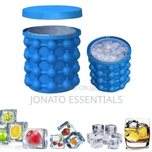 Silicone Ice Maker Bucket Round Cube Genie Tray