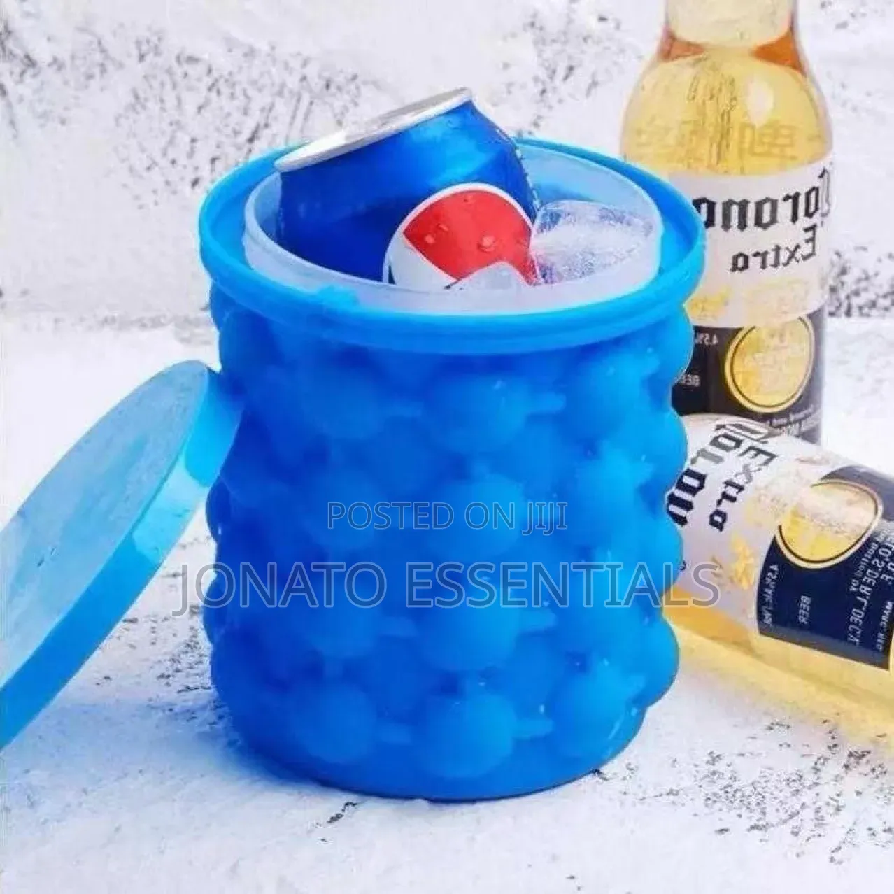 Silicone Ice Maker Bucket Round Cube Genie Tray