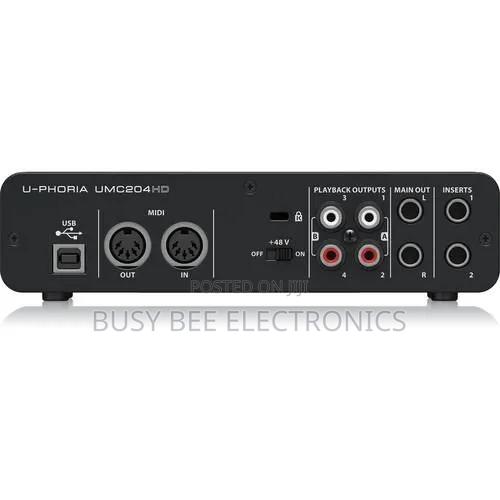 Behringer UMC204HD 2x4 Desktop USB Audio Interface - thumbnail 2