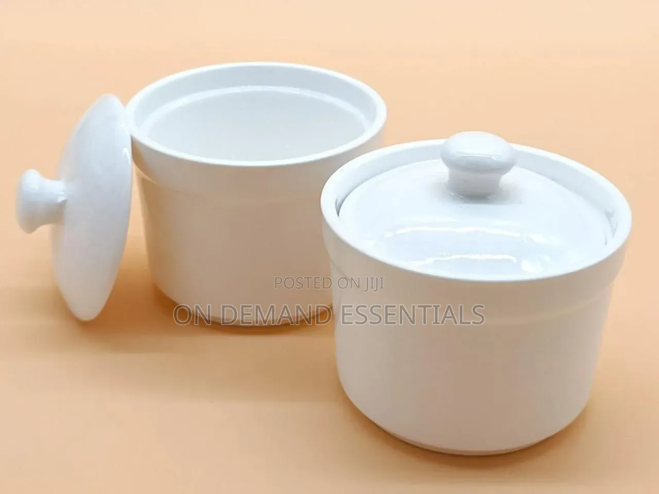Ceramic White Plain Sugardish