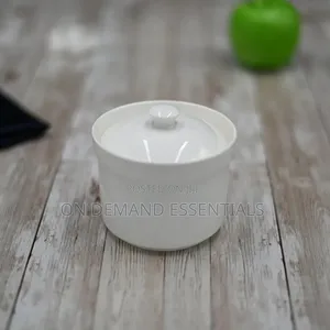 Ceramic White Plain Sugardish